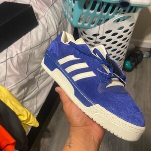 Adidas Shoes Blue Suede